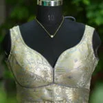 Katan Saby S/L P/D – Blouse in Gray, front view | Tilattama