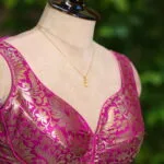 Katan Saby S/L P/D – Blouse in Purple, side view | Tilattama