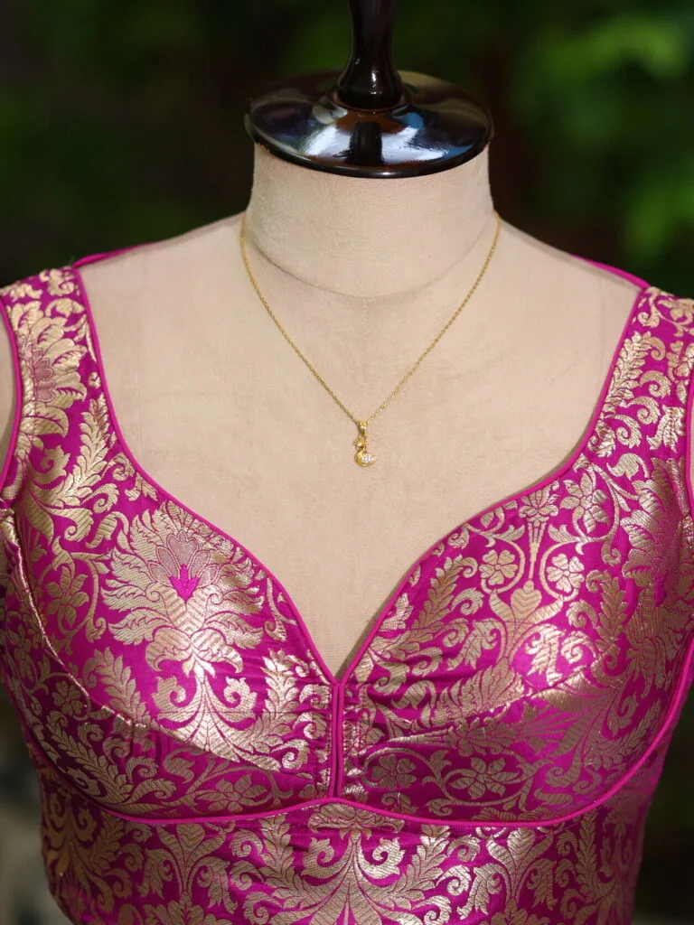 Katan Saby S/L P/D – Blouse in Purple | Tilattama