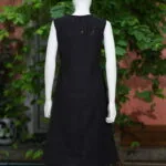 Khadi Blazer One Piece – Kurti in Black, back view | Tilattama
