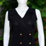 Khadi Blazer One Piece – Kurti in Black | Tilattama