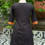 Mangalgiri – Kurti in Black, back view | Tilattama