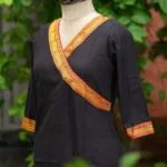 Mangalgiri – Kurti in Black, side view | Tilattama
