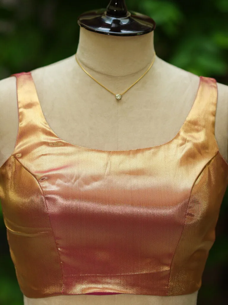 Metallic Raga Round Neck - metallic-purple