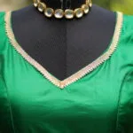 MOHINI – Blouse in Leaf Green | Tilattama