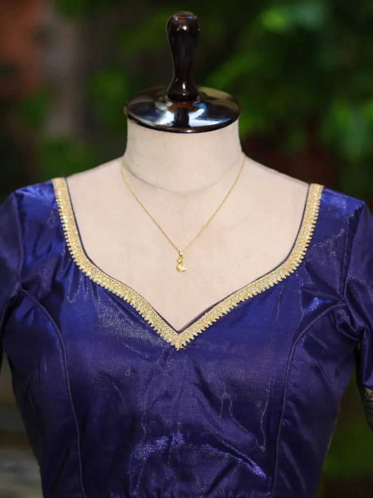MOHINI – Blouse in Mid Night Blue | Tilattama