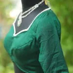 Moti Bichitra Backless - bottle-green