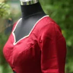 Moti Bichitra Backless - maroon