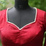 Moti Bichitra Backless - maroon