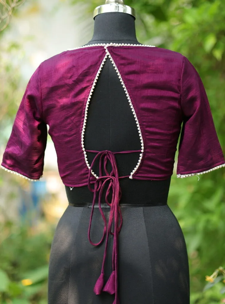 Moti Bichitra Backless - purple