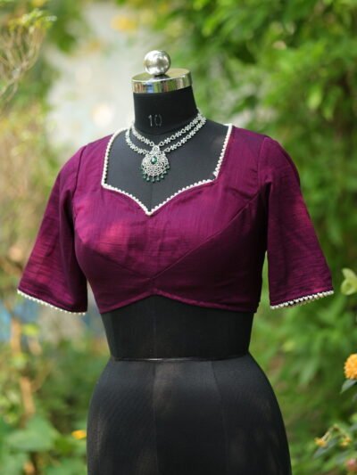 Moti Bichitra Backless - purple