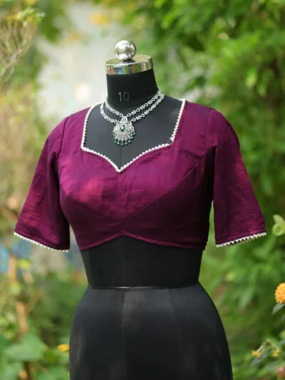 Moti Bichitra Backless - purple