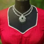 Moti Bichitra Backless – Blouse in Rani | Tilattama