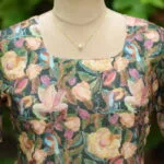 Multi Floral Chikan – Kurti in Green | Tilattama