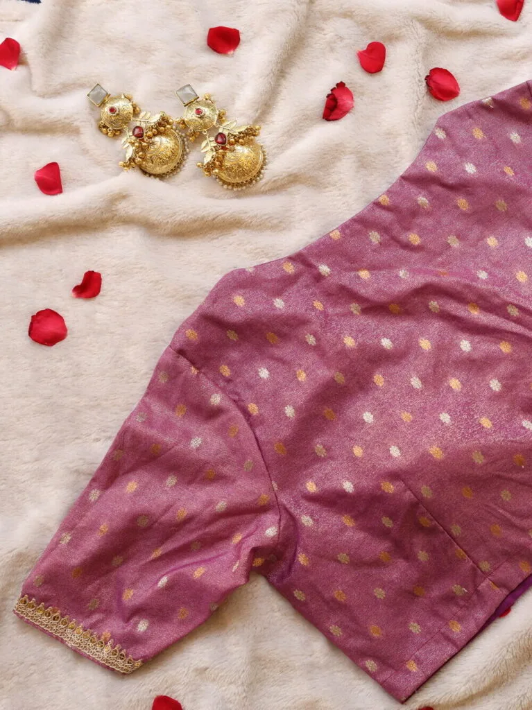 Mumtaz Aada – Blouse in Mauve, back view | Tilattama