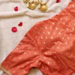 Mumtaz Aada – Blouse in Peach, back view | Tilattama