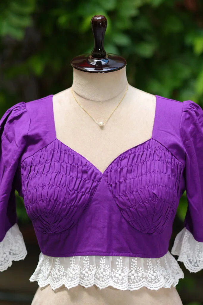 Nandini – Blouse in Purple | Tilattama