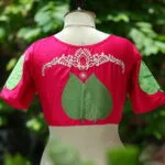 Pan Pata G/S – Blouse in Rani, back view | Tilattama