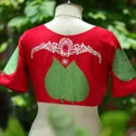 Pan Pata G/S – Blouse in Red, back view | Tilattama
