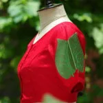 Pan Pata G/S – Blouse in Red, side view | Tilattama