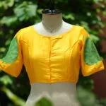 Pan Pata G/S – Blouse in Yellow, front view | Tilattama