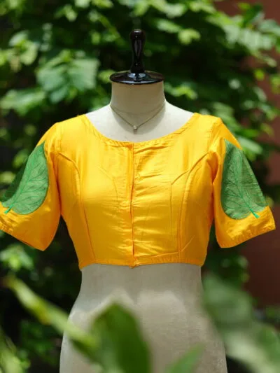 Pan Pata – Blouse in Yellow, front view | Tilattama