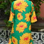 Patal Fold – Kurti in Yellow, back view | Tilattama