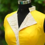 Pearl Petal – Blouse in Yellow, side view | Tilattama