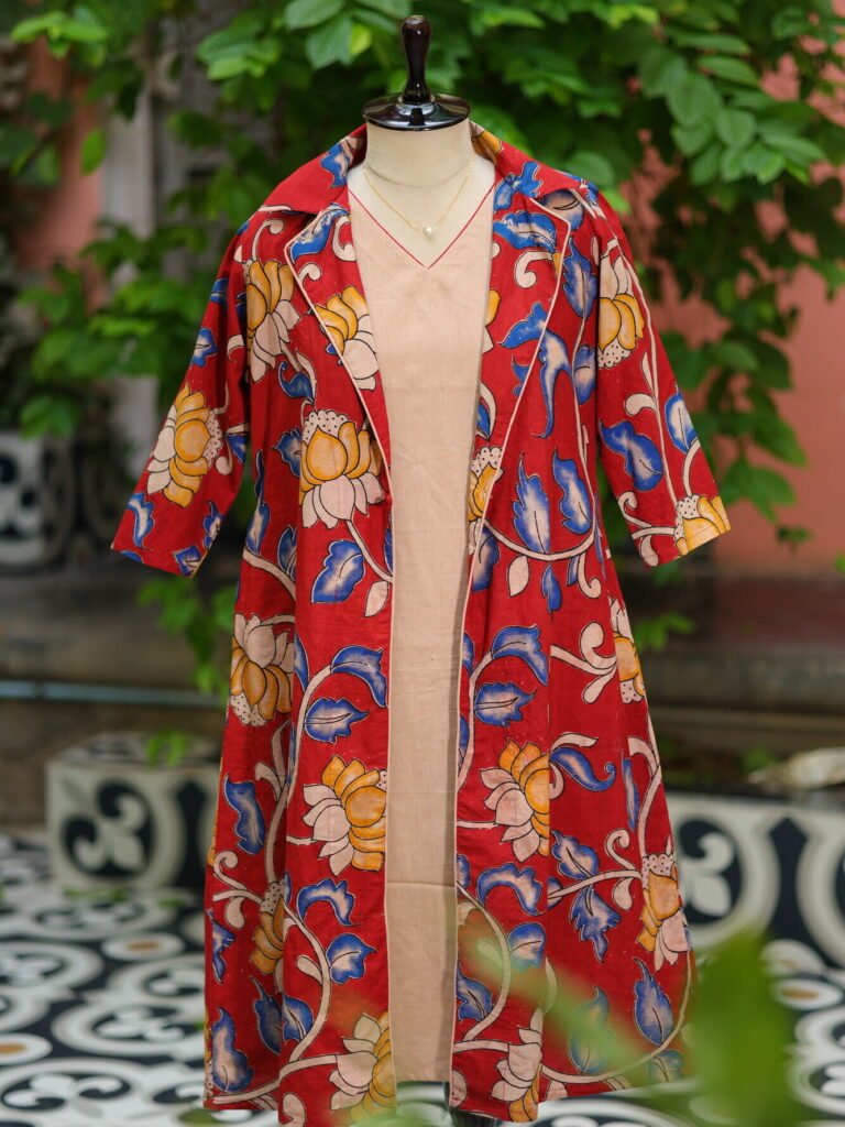 Pen Kalamkari Shrug Co-Ord Set