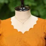 Pochampally Bow Backless - mustard