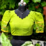 Pochampally Bow Backless - neon-green