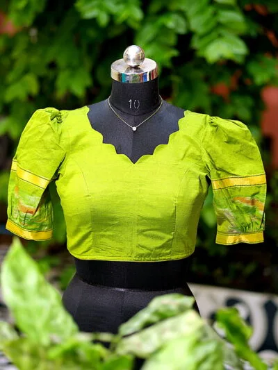 Pochampally Bow Backless - neon-green