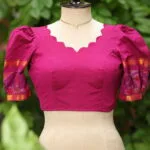 Pochampally Bow Backless - purple