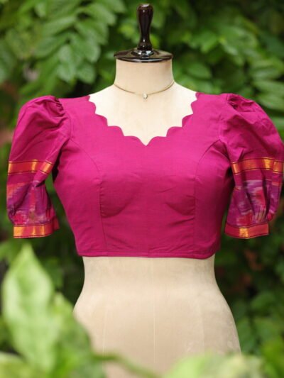 Pochampally Bow Backless - purple