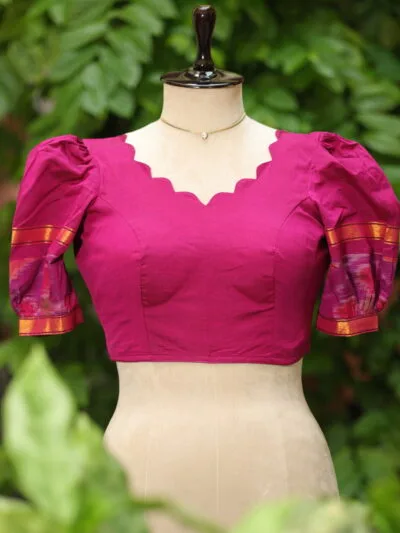 Pochampally Bow Backless - purple