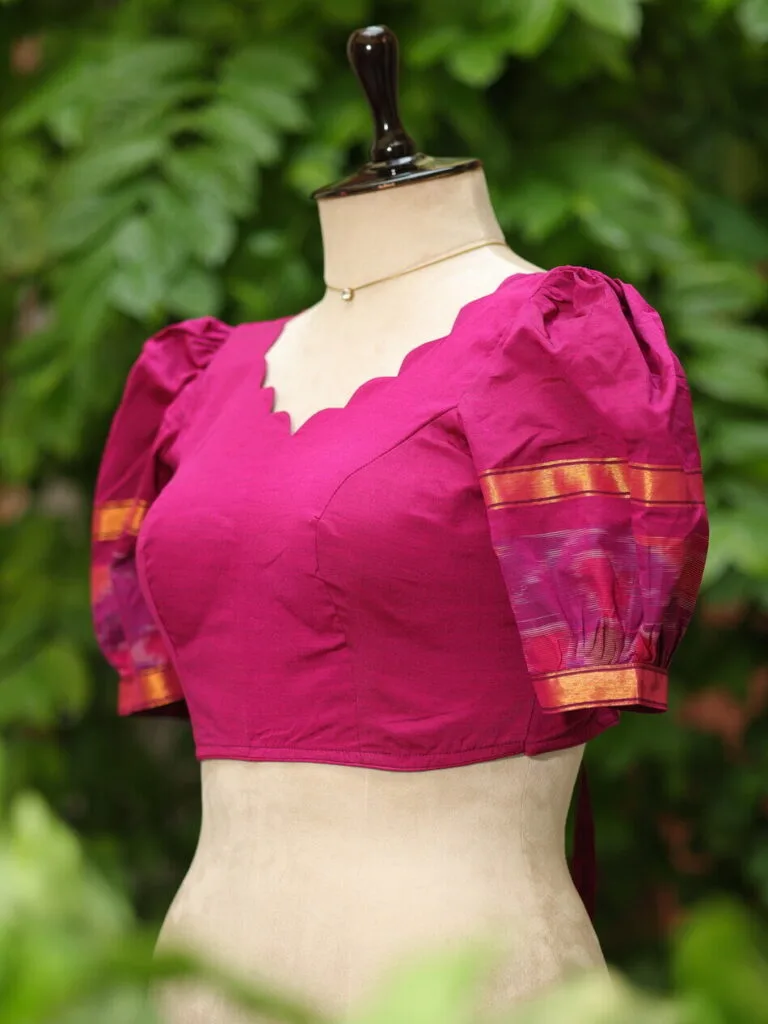 Pochampally Bow Backless - purple