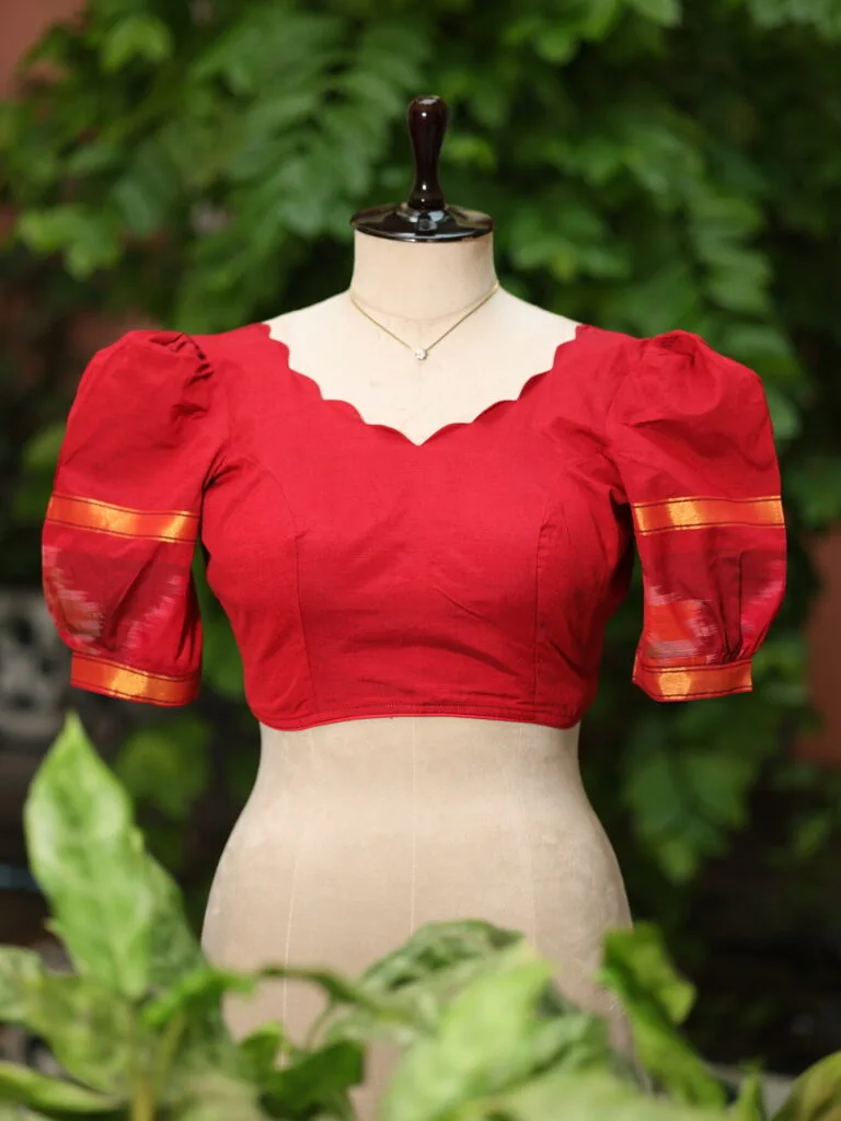 Pochampally Bow Backless - red