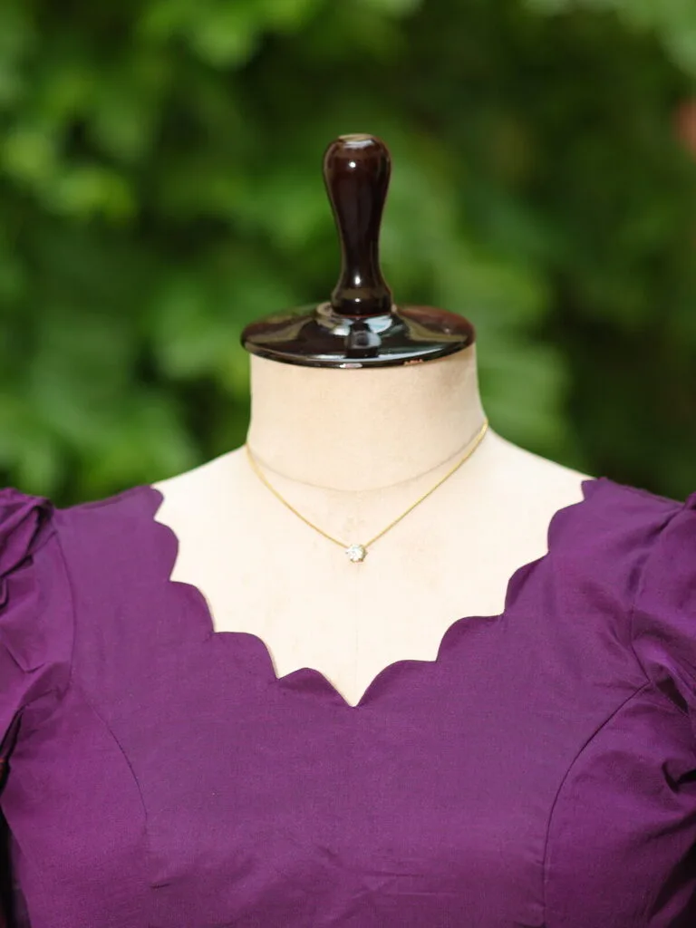 Pochampally Bow Backless – Blouse in Wine | Tilattama