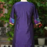 Pochampally Kurti – Kurti in Mid Night Blue, back view | Tilattama