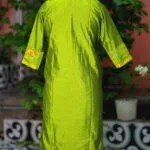 Pochampally Kurti - neon-green