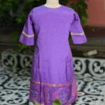 Pochampally One Piece – Kurti in Lavender, back view | Tilattama