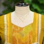 Pochampally One Piece – Kurti in Neon Pista | Tilattama