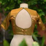 Raga Katan Mumtaz – Blouse in Green, back view | Tilattama