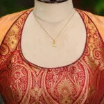Raga Katan Mumtaz – Blouse in Metallic Maroon | Tilattama