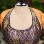 Raga Katan Mumtaz – Blouse in metallic mid night blue | Tilattama