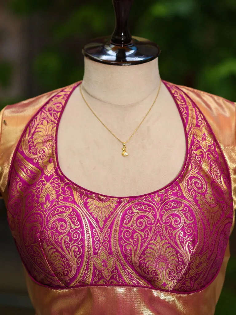 Raga Katan Mumtaz – Blouse in Metallic Purple | Tilattama