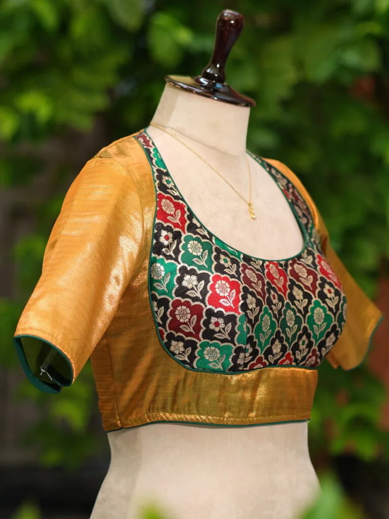 Raga Katan Mumtaz – Blouse in MULTI, side view | Tilattama