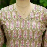Rapid Block Kurta – Kurti in Gray | Tilattama