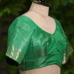 Rupashree N/P – Blouse in Green, side view | Tilattama