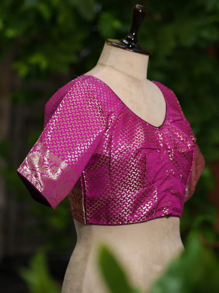 Rupashree N/P – Blouse in Purple, side view | Tilattama